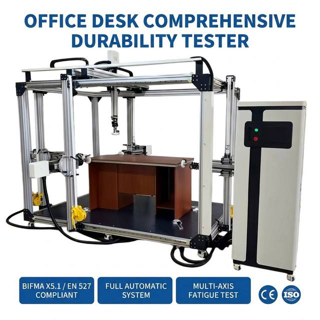 Intelligent Multi-function Desk Testing Machine Desktop Fatigue Stability Anti-tipping Detector With Data Printing CE Certified