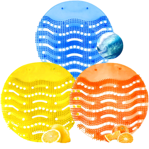 Zenara - Tapetes Desechables para Urinario con Ondas Desodorantes, Tapetes de Plástico Impermeables para Urinario con Desodorante - Product Image 3