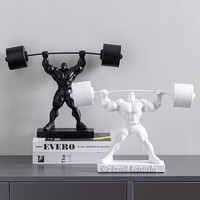 Sculpture d'athlète en résine créative et artistique, modèle Homme Musclé Héraclès, ornements sportifs, cadeau d'inauguration de salle de sport