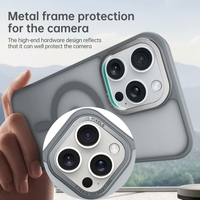 Coques de Téléphone Portables Leyi Transparentes Mates pour iPhone 16 avec Chargement Magnétique Sans Fil, Coque Anti-Choc pour iPhone 16 15 Pro Max
