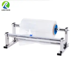 16 "24" Inch Lengte Rvs Stretch Film Dispenser Met Cutter Verpakking Machine Handleiding Pallet Verpakking Tool