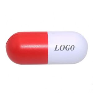 Capsule anti-stress personnalisée en mousse PU en forme de pilule médicament, balle anti-stress en forme de comprimé - Product Image 4