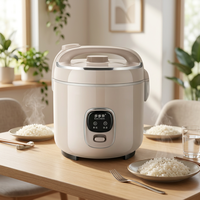 Autocuiseur Électrique Automatique 4L avec Revêtement Antiadhésif, Fonction Vapeur, Arrêt Automatique et Protection Anti-Ébullition à Sec pour Maison et Camping-Car
