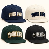 Cappellini Personalizzati con Visiera Piatta per Club Scolastici, Snapback con Logo Ricamato, Borsa Abbinata, Corona Alta, Abbigliamento per la Laurea Giovanile e lo Spirito di Squadra