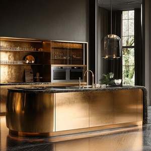 Isla de Cocina Francesa de Estilo Shaker de Lujo Ligero Personalizada, Diseñada para Villas al Aire Libre, Apartamentos y Proyectos Comerciales, Incluyendo Viviendas - Product Image 3