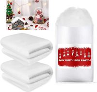 Couverture de neige artificielle douce et épaisse pour Noël
