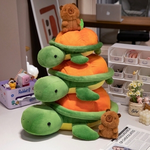 Nuevo juguete de peluche de tortuga carpincho Capibala lindo <span class=keywords><strong>pequeño</strong></span> carpincho con dos hombros y espalda - Product Image 4