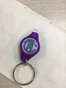 Flashlight Keychain OEMPROMO Custom Mini UV Purple Light LED Flashlight Keychain