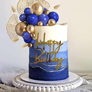 Decoraciones <span class=keywords><strong>para</strong></span> <span class=keywords><strong>Pastel</strong></span> Azul Dorado, Adorno <span class=keywords><strong>para</strong></span> <span class=keywords><strong>Pastel</strong></span> <span class=keywords><strong>de</strong></span> Cumpleaños Dorado <span class=keywords><strong>para</strong></span> <span class=keywords><strong>Hombre</strong></span>, Artículos <span class=keywords><strong>para</strong></span> Fiestas <span class=keywords><strong>de</strong></span> Cumpleaños - Product Image 6