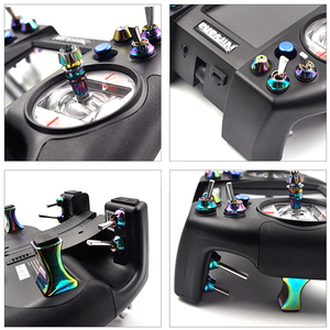 飞天FS-NV14 2.4G 14CH 3.5英寸触摸屏Nirvan发射器，带两个接收器遥控FPV赛车无人驾驶飞机固定翼 - Product Image 3