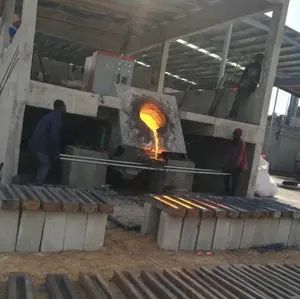 Horno de fundición de acero de fábrica, 500kg, 1000kg
