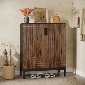 Hiện Đại 5-Tier Đứng Miễn Phí Giá Giày Lưu Trữ Bằng Gỗ-Cặp Lối Vào Tủ Giày Với Cửa Ra Vào Cho Ăn Uống - Product Image 5