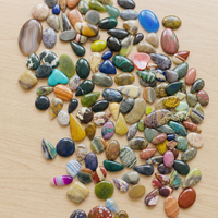 MAHNAJ GEMS Lot de pierres précieuses en gros – Cabochons de quartz naturels polis mélangés – Vente en gros de pierres précieuses en vrac