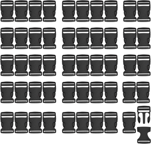 Boucle à dégagement latéral en plastique réglable multicolore pour colliers de chien, 15 mm, 20 mm, 25 mm, 32 mm, 38 mm - Product Image 1