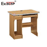 Bureau d'ordinateur en bois Ekintop, bureau moderne pas cher, bureau classique rustique