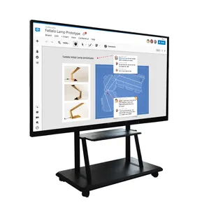 75 "LCD 4K Pen/Finger Pantalla táctil infrarroja Tablero interactivo inteligente 3840*2160 Resolución Pizarra para educación