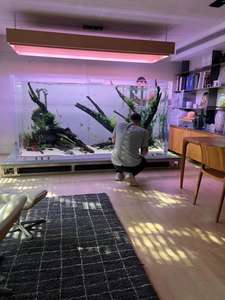 Tanque de acuario acrílico transparente personalizado PC duradero plástico ligero y resistente a los arañazos directo de fábrica OEM/ODM - Product Image 2