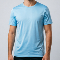 Großhandel Bedruckte Vlies-T-Shirts 100% Polyester Schnelltrocknend Kurzarm Lässig Regular Fit Individuelle Größe Farbe Logo Blanko-Shirts