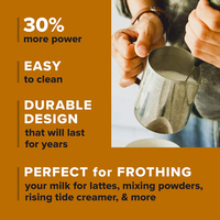 Mousseur à lait avec le support métallique pratique et durable en acier inoxydable 304 facile à faire de la mousse de lait