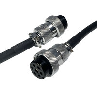 Cable de Conector de Aviación Hembra a Hembra M25 de 7 Pines, Longitud Personalizada, 6 Hilos, 1.8 Metros, 5 Señales con Blindaje, Cable Industrial