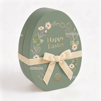 Cajas de Regalo de Pascua de Cartón Hechas a Mano de Lujo con Forma de Huevo para Niños, con Inserto