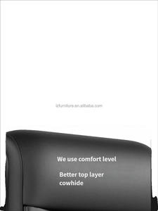 Chaise de bureau ergonomique pivotante à dossier haut de gamme, design moderne et luxueux, avec base en aluminium pour hôtel et bureau à domicile - Product Image 6