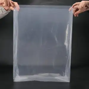 Customized Big Size Transparent Dust-prooof Square Bottom Plastic Bag Poly Bags On Rolls