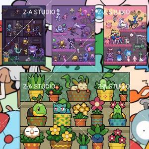 YZ جودة فنية تصميم جديد كارتون بطاقة Pokémoned مغناطيس ثلاجة مخصص أكريليك الطوب الترويجي قسط مفاجأة حقيبة عمياء بالجملة - Product Image 6