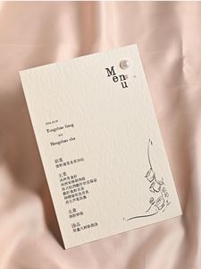 Tarjetas de Invitación de Boda Elegantes Personalizadas, Forma Ovalada, Papel con Acabado Mate, Impresión Digital, Invitación de Aniversario - Product Image 6