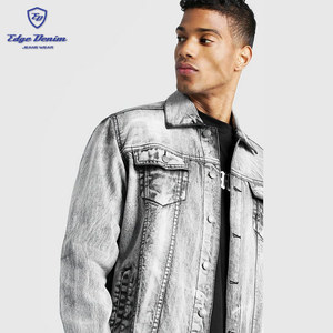 Logo personnalisé <span class=keywords><strong>veste</strong></span> pour homme ouest cowboy <span class=keywords><strong>veste</strong></span> <span class=keywords><strong>en</strong></span> <span class=keywords><strong>jean</strong></span> <span class=keywords><strong>oversize</strong></span> <span class=keywords><strong>veste</strong></span> <span class=keywords><strong>en</strong></span> denim lavé - Product Image 2