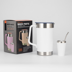 Taza de <span class=keywords><strong>Café</strong></span> de Acero Inoxidable con Aislamiento al Vacío de 64 oz, Tazas de Cerámica Portátiles para Bebidas Calientes para Sudamérica - Product Image 1