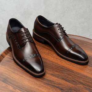 Nuevos Zapatos Formales de Cuero de Lujo Tendencia 2026, Zapatos de Vestir para Hombre de Alta Calidad, Zapatos de Cuero Hechos a Mano en Italia - Product Image 3