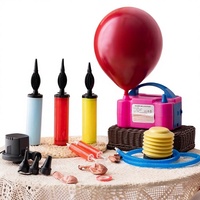 Pompe à air électrique portable pour décoration de scène de mariage, gonfleur de ballons en latex, outil de fixation en forme de cœur