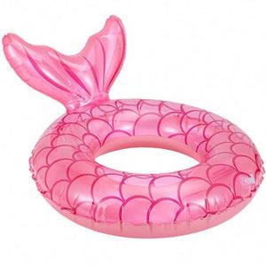 <b>Flying</b> Thickening Inflating Fish Tail Swimming Ring <b>Net</b> Child Large Mermaid Armpit Ring - Product Image 1