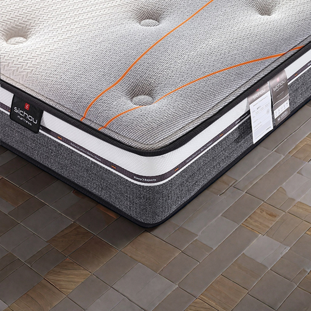 Hotel Luxury Bedroom Furniture Queen & King Size Memory Foam Hypo-Allergenic Pocket Spring Mattress Roll up Box