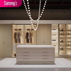 Armoire de chambre à coucher autoportante moderne en bois sur mesure de Guangzhou Foshan avec portes coulissantes style Shaker, mobilier écologique - Product Image 1