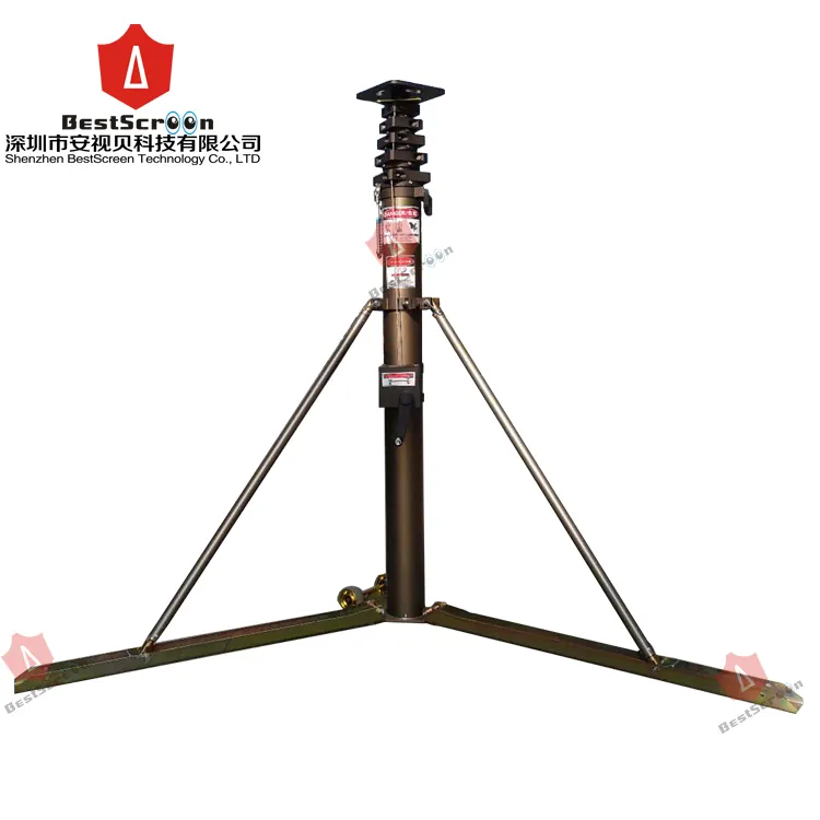 Manual light tower mast mobile telescopic antenna mast with tripod