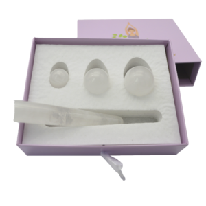 Bolas de Kegel de cristal natural de primera calidad, huevo yoni, juego de herramientas de masaje talladas en piedra preciosa para regalo, masaje y fortalecimiento vaginal. - Product Image 1