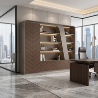 Armoire de classement de luxe légère, grande capacité, en bois, pour bureau de direction, avec logo personnalisable