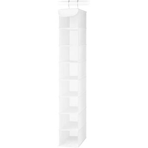 Hanging <b>Shoe</b> Organizer 8 Shelves White Plastic Closet <b>Storage</b> For Bedroom Dorm Dressing Room Modern Design Hook Type - Product Image 4