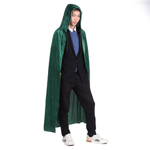 Capa con capucha para hombre y mujer, capa larga de terciopelo, disfraz de Halloween, Vampire - Product Image 4