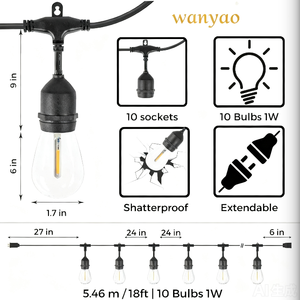 Guirnalda <span class=keywords><strong>de</strong></span> Luces LED para Exteriores, IP44, Impermeable, Alimentada por Energía Solar, <span class=keywords><strong>con</strong></span> Bolas <span class=keywords><strong>de</strong></span> Cristal, para Decoración <span class=keywords><strong>de</strong></span> Jardín - Product Image 6