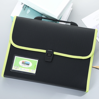Bureau personnalisé en gros fantaisie A4 extensible sac de rangement de documents accordéon classeur en plastique avec bouton