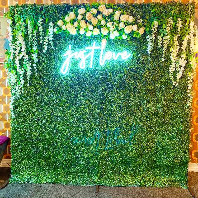 Artificial Events Party Green Grass Backdrop Wall Wedding Decoration
