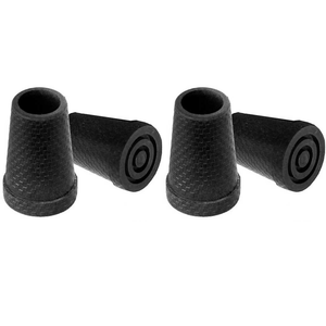 Puntali Antiscivolo per Bastoni da Passeggio 16-15 mm (x4 pz), Puntali in Gomma Nera per Bastoni da Passeggio KMINA K10037 - Product Image 3
