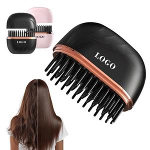 0728 2025 Cordless Hair Straightener <b>Hot</b> <b>Comb</b> Mini Brush Usb Charging Portable Straightening - Product Image 2