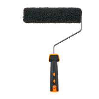 Rouleau à peinture de haute qualité avec poignée en plastique noir personnalisée, qualité DIY, rouleau haute densité pour murs et sols - OEM