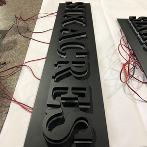 חם מכירה 3d אקריליק נירוסטה חיצוני עמיד למים 3D הוביל סימן ערוץ פרסום - Product Image 2