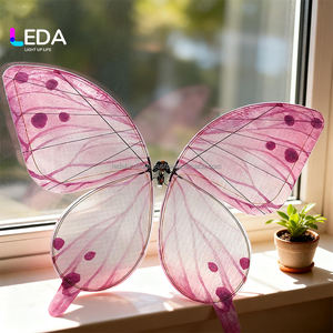 การแสดงโดรนผีเสื้อสีชมพู LEDA Bionic สำหรับงานแต่งงานและงานอื่นๆ ออกแบบมาเพื่อการใช้งานซ้ำได้ - Product Image 1