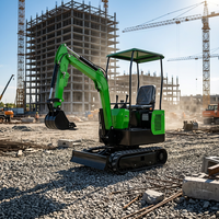 Mini-excavatrice compacte de 1 tonne, facile à utiliser, idéale pour la location, les équipes de réparation municipale, les travaux de tranchées et les travaux de jardinage